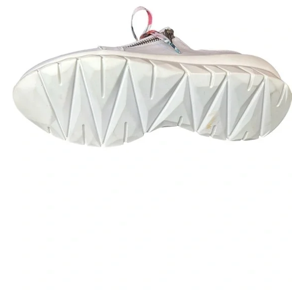 NAOT Eliot’s Top Quality White Leather Lace Up Side Zip Slip Sneakers - Picture 6 of 16